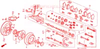 FRENO POSTERIORE per Honda ACCORD 2.3 ISR 4 Porte 5 velocità manuale 1994