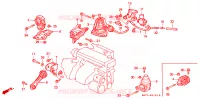MONTATORI MOTORE(AT)('96) per Honda ACCORD 1.8 IS 4 Porte 4 velocità automatico 1996