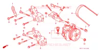 POMPA P.S./STAFFA per Honda ACCORD 1.8 IS 4 Porte 4 velocità automatico 1996