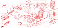SEDILE ANTERIORE(D.) per Honda ACCORD 2.3 ISR 4 Porte 5 velocità manuale 1994