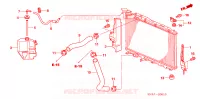 TUBO RADIATORE/SERBATOIO DI RISERVA per Honda CIVIC 1.8 LS 4 Porte 5 velocità automatico 2007