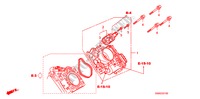 CORPO VALVOLA IMMISSIONE per Honda CIVIC 1.8 S 4 Porte 6 velocità manuale 2009