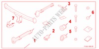 SEMI DETACHABLE TRAILER HITCH per Honda CIVIC 1.8 S 4 Porte 6 velocità manuale 2009