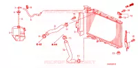 TUBO RADIATORE/SERBATOIO DI RISERVA per Honda CIVIC 1.8 LS 4 Porte 5 velocità automatico 2008