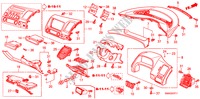 ABBELLIMENTO STRUMENTI(LATO GUIDATORE)(RH) per Honda CIVIC 1.8 SES 4 Porte 6 velocità manuale 2010