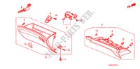 ABBELLIMENTO STRUMENTI(LATO PASSEGGERO)(RH) per Honda CIVIC 1.8 S 4 Porte 6 velocità manuale 2010