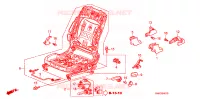 COMP. SEDILE ANT.(LH)(LATO GUIDATORE) per Honda CIVIC EXI 4 Porte 5 velocità automatico 2011