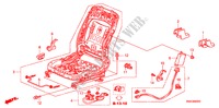 COMP. SEDILE ANT.(LH)(LATO PASSEGGERO) per Honda CIVIC 18S 4 Porte 5 velocità manuale 2011