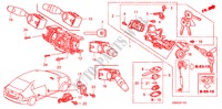 INTERRUTTORE COMBINAZIONE(RH) per Honda CIVIC 1.6 SE 4 Porte 5 velocità manuale 2010