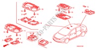 LUCE INTERIORE per Honda CIVIC 1.6 VTI 4 Porte 5 velocità automatico 2011