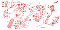 PEDALE(LH) per Honda CIVIC 18S 4 Porte 5 velocità manuale 2011