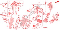 PEDALE(RH) per Honda CIVIC 1.6 S 4 Porte 5 velocità manuale 2010