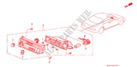ARIA CONDIZIONATA CONTROLLO per Honda LEGEND LEGEND 4 Porte 5 velocità manuale 1991