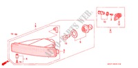 LUCE COMBINAZIONE ANT. per Honda LEGEND LEGEND 4 Porte 5 velocità manuale 1995