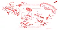 ABBELLIMENTO STRUMENTI(RH) per Honda CIVIC CRX ESI 2 Porte 5 velocità manuale 1997