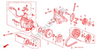 ARIA CONDIZIONATA (COMPRESSORE)(HADSYS) per Honda CIVIC CRX ESI 2 Porte 5 velocità manuale 1997