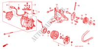 ARIA CONDIZIONATA (COMPRESSORE)(SANDEN)('92) per Honda CIVIC CRX ESI 2 Porte 5 velocità manuale 1992