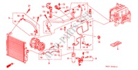 ARIA CONDIZIONATA (TUBI/CONDOTTI)(RH) per Honda CIVIC CRX ESI 2 Porte 5 velocità manuale 1997