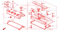 COPERTURA TESTA CILINDRO per Honda CIVIC CRX ESI 2 Porte 5 velocità manuale 1997