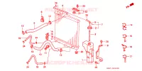 TUBO RADIATORE per Honda CIVIC CRX ESI 2 Porte 5 velocità manuale 1997
