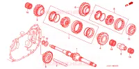 ALBERO PRIMARIO (SOHC,SOHC VTEC) per Honda CIVIC EX 3 Porte 5 velocità manuale 1994