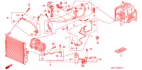 ARIA CONDIZIONATA (TUBI/CONDOTTI)(RH) per Honda CIVIC LSI 3 Porte 5 velocità manuale 1993