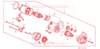 MOTORE AVVIATORE(DENSO)(1) per Honda CIVIC ESI 3 Porte 5 velocità manuale 1994