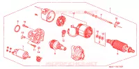MOTORE AVVIATORE(MITSUBA) (1) per Honda CIVIC EX 3 Porte 5 velocità manuale 1994
