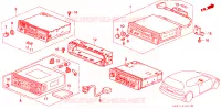 RADIO AUTOMATICA('94 ) per Honda CIVIC EX 3 Porte 5 velocità manuale 1994