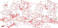 SEDILE ANTERIORE(SEDILE RISCALDATO) per Honda CIVIC EX 3 Porte 5 velocità manuale 1994