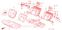 SEDILE POSTERIORE(SENZA VTI) per Honda CIVIC EX 3 Porte 5 velocità manuale 1994