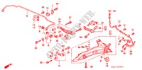STABILIZZATORE POSTERIORE/POSTERIORE BRACCIO INFERIORE per Honda CIVIC ESI        AUSTRIA 3 Porte 5 velocità manuale 1993