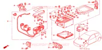UNITA DI CONTROLLO (SPAZIO MOTORE)(RH) per Honda CIVIC LSI 3 Porte 5 velocità manuale 1993