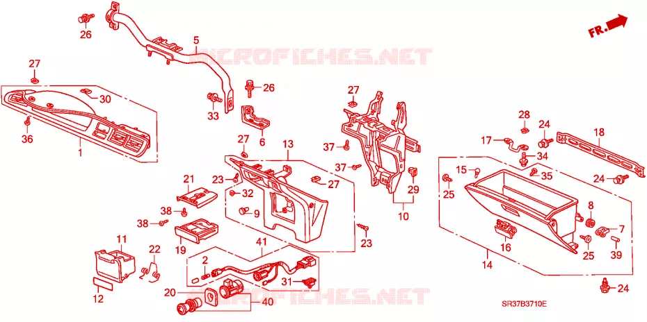 ABBELLIMENTO STRUMENTI(LH)(1) Honda  CIVIC 1994 EX 5 velocità manuale 