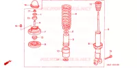 ASSORBITORE SCOSSE POST. per Honda CIVIC ESI 4 Porte 4 velocità automatico 1995