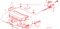 COPERCHIO BAULE per Honda CIVIC ESI 4 Porte 4 velocità automatico 1995
