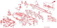 MOLTEPLICE ASPIRAZIONE (1.6L DOHC) per Honda CIVIC VTI 4 Porte 5 velocità manuale 1993