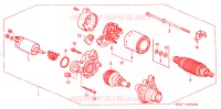 MOTORE AVVIATORE(MITSUBA) (2) per Honda CIVIC ESI 4 Porte 4 velocità automatico 1995