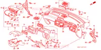 PANNELLO STRUMENTI(RH) per Honda CIVIC ESI 4 Porte 4 velocità automatico 1995