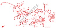 STABILIZZATORE POSTERIORE/POSTERIORE BRACCIO INFERIORE per Honda CIVIC EX 4 Porte 5 velocità manuale 1994