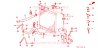 TUBO RADIATORE per Honda CIVIC ESI 4 Porte 4 velocità automatico 1995