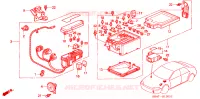 UNITA DI CONTROLLO (SPAZIO MOTORE)(RH) per Honda CIVIC ESI 4 Porte 4 velocità automatico 1995
