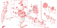 ARIA CONDIZIONATA (COMPRESSORE)(HADSYS) per Honda PRELUDE DOHC VTEC 2 Porte 5 velocità manuale 1994