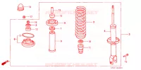 ASSORBITORE SCOSSE POST. per Honda CIVIC 1.4 IS 5 Porte 5 velocità manuale 1997