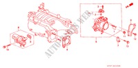 CORPO VALVOLA IMMISSIONE(DOHC VTEC) per Honda CIVIC 1.8VTI 5 Porte 5 velocità manuale 1997