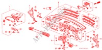 PANNELLO STRUMENTI(RH) per Honda CIVIC 1.5I 5 Porte 5 velocità manuale 1997