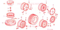 PNEUMATICO/DISCO RUOTA per Honda CIVIC 1.4 IS 5 Porte 5 velocità manuale 1997
