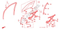 SPORTELLI PORTIERE ANT. per Honda CIVIC 1.4I 5 Porte 5 velocità manuale 1997