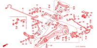 STABILIZZATORE POSTERIORE/ BRACCIO INFERIORE POST. per Honda CIVIC 1.4I          75PS 5 Porte 5 velocità manuale 1996