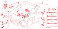 BARDATURA FILO MOTORE (SOHC)(LH) per Honda CIVIC 1.4I          75PS 5 Porte 5 velocità manuale 1999